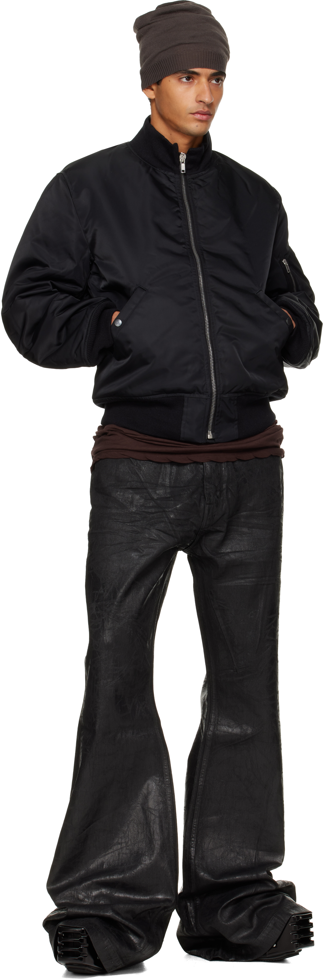 Rick Owens DRKSHDW - Black Concordians Tankers Flight Bomber Jacket