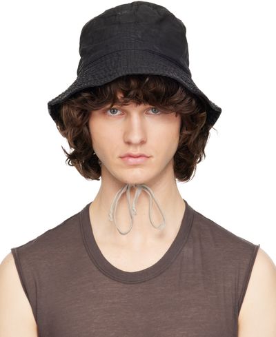 Rick Owens DRKSHDW Rick Owens DRKSHDW Black Temple Gilligan Bucket Hat