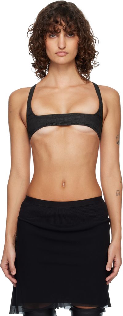 Rick Owens DRKSHDW Rick Owens DRKSHDW Black Temple Horny Denim Top