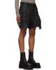Rick Owens DRKSHDW Rick Owens DRKSHDW Black Tower Bauhaus Denim Shorts - 2