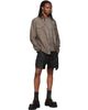 Rick Owens DRKSHDW Rick Owens DRKSHDW Black Tower Bauhaus Denim Shorts - 4