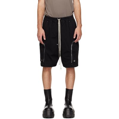 Rick Owens DRKSHDW Rick Owens DRKSHDW Black Tower Bauhaus Shorts