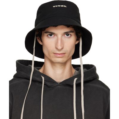 Rick Owens DRKSHDW Rick Owens DRKSHDW Black 'Tower' Bucket Hat