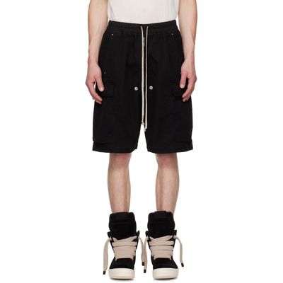 Rick Owens DRKSHDW Rick Owens DRKSHDW Black Tower Cargobela Shorts