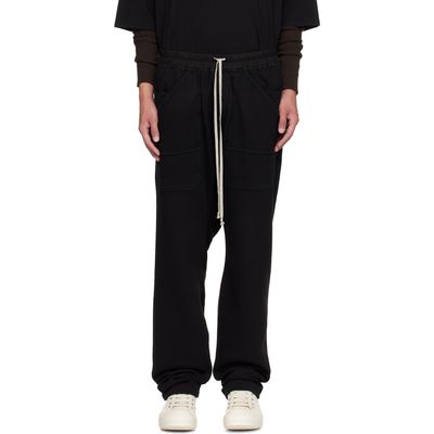 Rick Owens DRKSHDW Rick Owens DRKSHDW Black Tower Classic Drawstring Cargo Pants