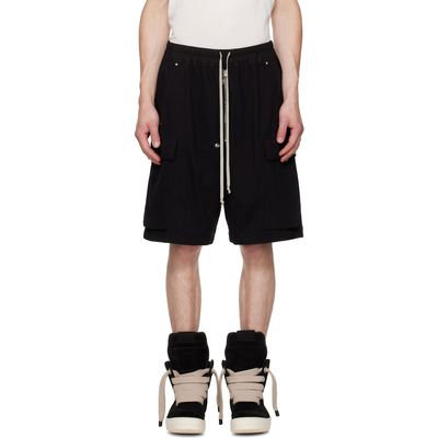 Rick Owens DRKSHDW Rick Owens DRKSHDW Black Tower Creatch Cargo Pods Shorts