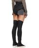 Rick Owens DRKSHDW Rick Owens DRKSHDW Black Tower Dirt Cutoff Denim Shorts - 3