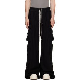 Rick Owens DRKSHDW Rick Owens DRKSHDW Black Tower Double Cargo Jumbo Bela Pants