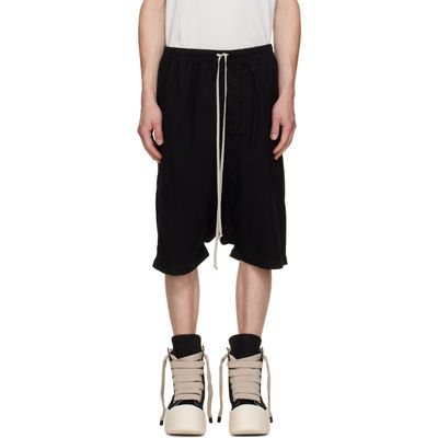Rick Owens DRKSHDW Rick Owens DRKSHDW Black Tower Drawstring Pods Shorts