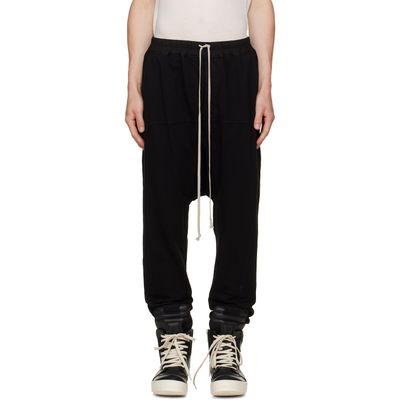 Rick Owens DRKSHDW Rick Owens DRKSHDW Black Tower Drawstring Sweatpants