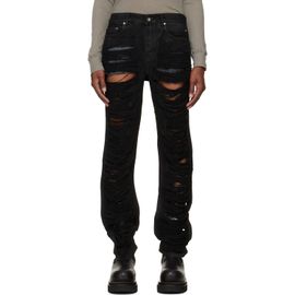 Rick Owens DRKSHDW Rick Owens DRKSHDW Black Tower Fog Cut Jeans