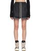 Rick Owens DRKSHDW Rick Owens DRKSHDW Black Tower Fog Denim Miniskirt - 1