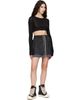 Rick Owens DRKSHDW Rick Owens DRKSHDW Black Tower Fog Denim Miniskirt - 4