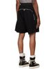 Rick Owens DRKSHDW Rick Owens DRKSHDW Black Tower Loing Boxers Butt Zip Shorts - 3