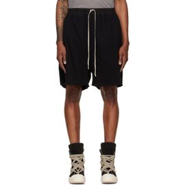 Rick Owens DRKSHDW Rick Owens DRKSHDW Black Tower Long Boxers Butt Zip Shorts