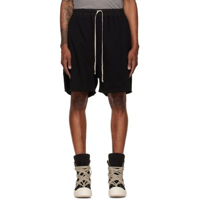 Rick Owens DRKSHDW Rick Owens DRKSHDW Black Tower Long Boxers Butt Zip Shorts