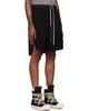 Rick Owens DRKSHDW Rick Owens DRKSHDW Black Tower Long Boxers Butt Zip Shorts - 2