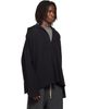 Rick Owens DRKSHDW Rick Owens DRKSHDW Black Tower LS Kaftan Hip Hoodie - 2