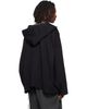 Rick Owens DRKSHDW Rick Owens DRKSHDW Black Tower LS Kaftan Hip Hoodie - 3