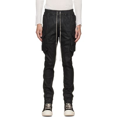 Rick Owens DRKSHDW Rick Owens DRKSHDW Black Tower Mastodon Cut Denim Cargo Pants