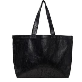 Rick Owens DRKSHDW Rick Owens DRKSHDW Black Tower Megacrust Denim Shopper Tote