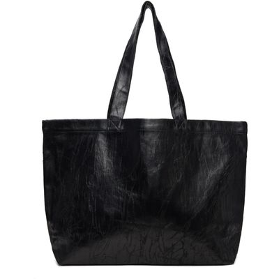 Rick Owens DRKSHDW Rick Owens DRKSHDW Black Tower Megacrust Denim Shopper Tote
