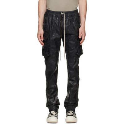 Rick Owens DRKSHDW Rick Owens DRKSHDW Black Tower Megacrust Mastodon Cut Cargo Pants