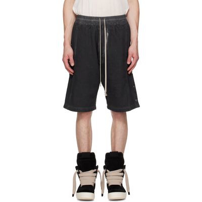 Rick Owens DRKSHDW Rick Owens DRKSHDW Black Tower Pusher Shorts