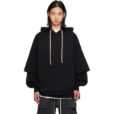 Rick Owens DRKSHDW Rick Owens DRKSHDW Black Tower Tommy Hustler Hoodie