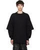 Rick Owens DRKSHDW Rick Owens DRKSHDW Black Tower Tommy Hustler Sweatshirt - 1