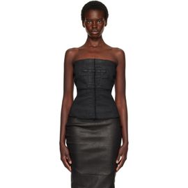 Rick Owens DRKSHDW Rick Owens DRKSHDW Black Tower Washed Denim Tube Top