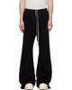 Rick Owens DRKSHDW Rick Owens DRKSHDW Black Tower Wide Pusher Sweatpants - 1