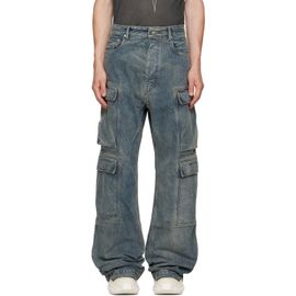 Rick Owens DRKSHDW Rick Owens DRKSHDW Blue Tower Double Cargo Jeans