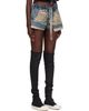 Rick Owens DRKSHDW Rick Owens DRKSHDW Blue Tower Fog Boxers Denim Shorts - 2