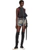 Rick Owens DRKSHDW Rick Owens DRKSHDW Blue Tower Fog Boxers Denim Shorts - 4