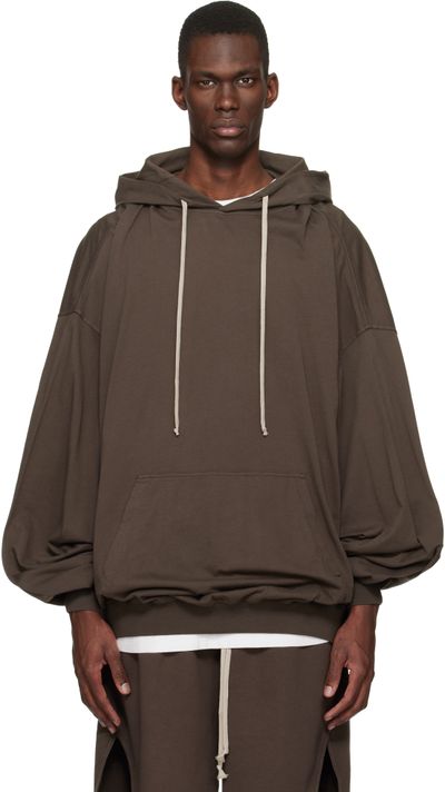 Rick Owens DRKSHDW Rick Owens DRKSHDW Brown Temple Hun Hoodie