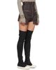 Rick Owens DRKSHDW Rick Owens DRKSHDW Burgundy Tower Dirt Cutoff Denim Shorts - 2