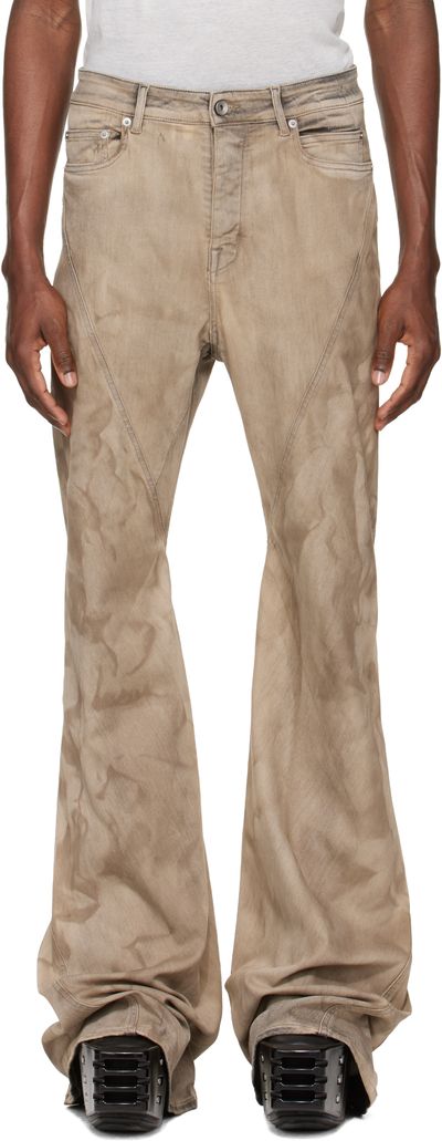 Rick Owens DRKSHDW Rick Owens DRKSHDW Gray Temple Bias Bootcut Jeans
