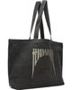 Rick Owens DRKSHDW Rick Owens DRKSHDW Gray Tower Canvas Embroidered Shopper Tote - 2