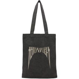 Rick Owens DRKSHDW Rick Owens DRKSHDW Gray Tower Canvas Embroidered Tote
