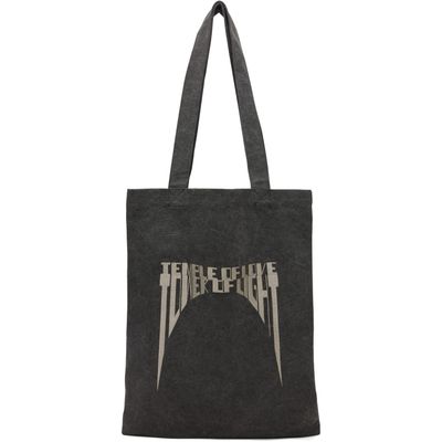 Rick Owens DRKSHDW Rick Owens DRKSHDW Gray Tower Canvas Embroidered Tote
