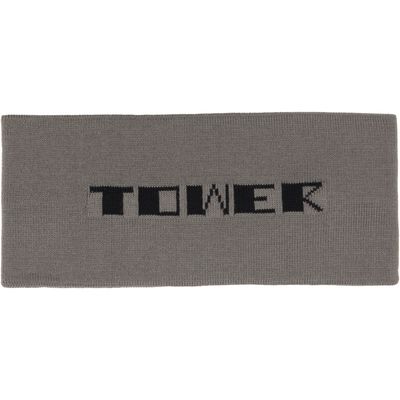 Rick Owens DRKSHDW Rick Owens DRKSHDW Gray Tower Cotton Knit Headband