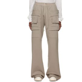 Rick Owens DRKSHDW Rick Owens DRKSHDW Gray Tower Creatch Wide Drawstring Cargo Pants