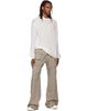 Rick Owens DRKSHDW Rick Owens DRKSHDW Gray Tower Creatch Wide Drawstring Cargo Pants - 4