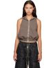 Rick Owens DRKSHDW Rick Owens DRKSHDW Gray Tower Cyclops Sl Hoodie - 1