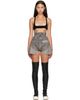 Rick Owens DRKSHDW Rick Owens DRKSHDW Gray Tower Dirt Cutoff Denim Shorts - 1