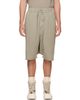 Rick Owens DRKSHDW Rick Owens DRKSHDW Gray Tower Drawstring Pods Shorts - 1