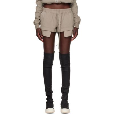 Rick Owens DRKSHDW Rick Owens DRKSHDW Gray Tower Fog Boxers Shorts