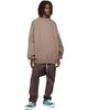 Rick Owens DRKSHDW Rick Owens DRKSHDW Gray Tower Hun Crewneck Sweatshirt - 4