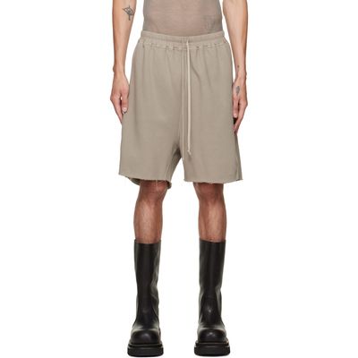 Rick Owens DRKSHDW Rick Owens DRKSHDW Gray Tower Long Boxers Butt Zip Shorts